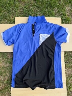 Nike Royal Blue and Black Golf Polo